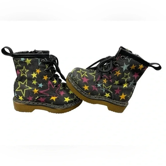CoCo Jumbo Black Star Combat  Boots Size 5.5 - Picture 4 of 6
